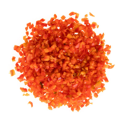 Wholesale BoxNCase 1/4 Diced Red Peppers 5 LB- Bulk