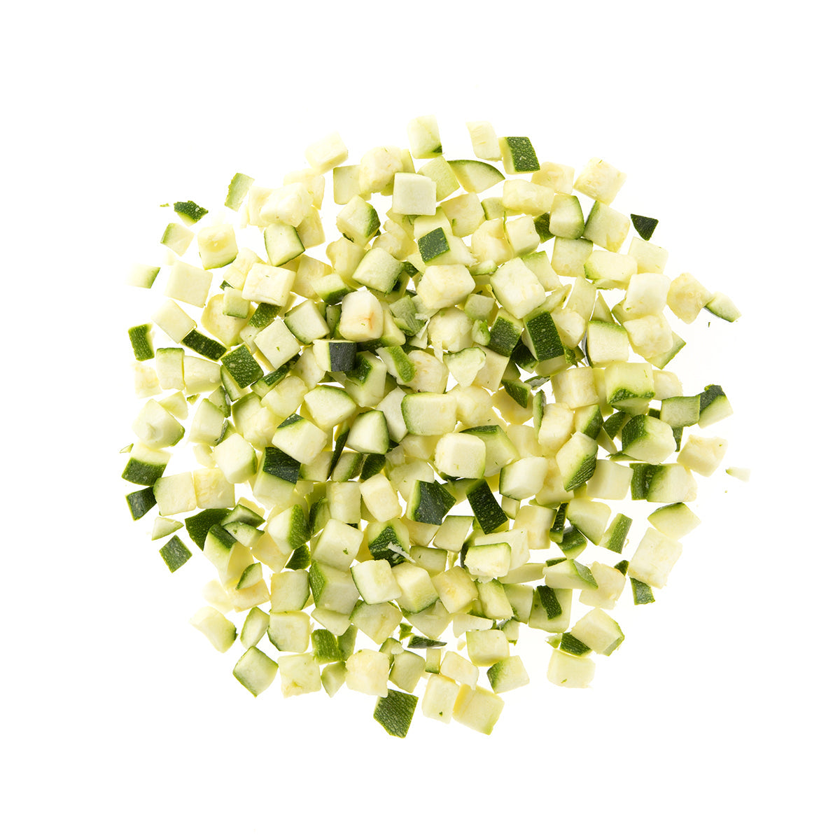 Wholesale BoxNCase 1/2 Diced Zucchini without Seeds 5 LB- Bulk