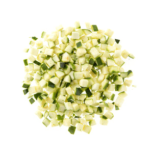 Wholesale BoxNCase 1/2 Diced Zucchini without Seeds 5 LB-2ct Case Bulk