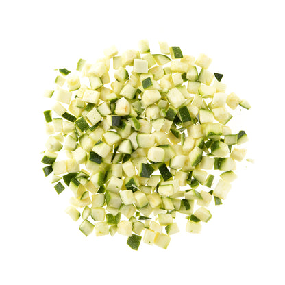Wholesale BoxNCase 1/2 Diced Zucchini without Seeds 5 LB- Bulk