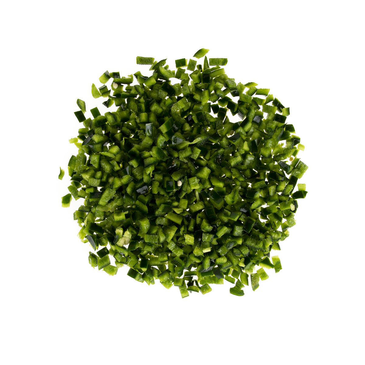 Wholesale BoxNCase 1/4 Diced Poblano Peppers 5 lb- Bulk