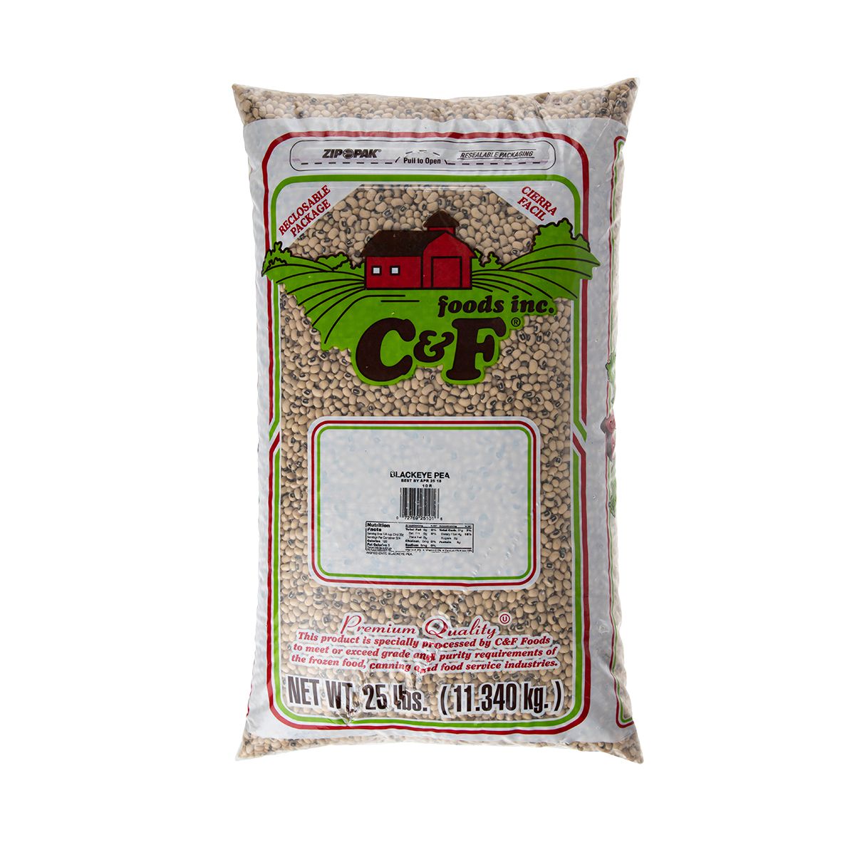 Wholesale BoxNCase Black Eyed Peas 25 lb Bag- Bulk