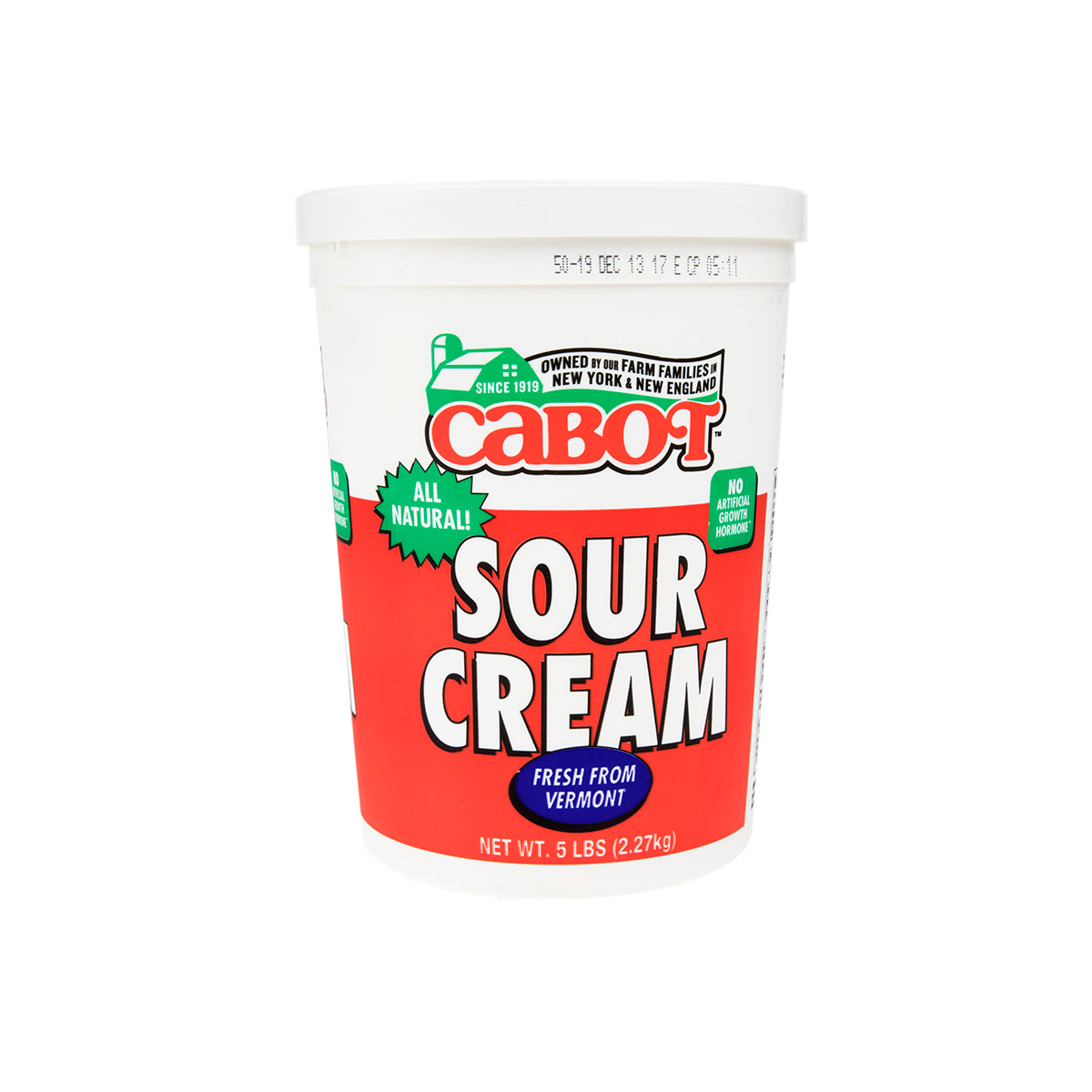 Wholesale Cabot Creamery Sour Cream- Bulk