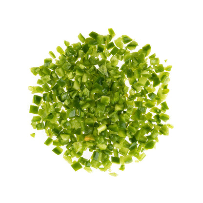 Wholesale BoxNCase 1/2 Diced Green Peppers 5 LB- Bulk