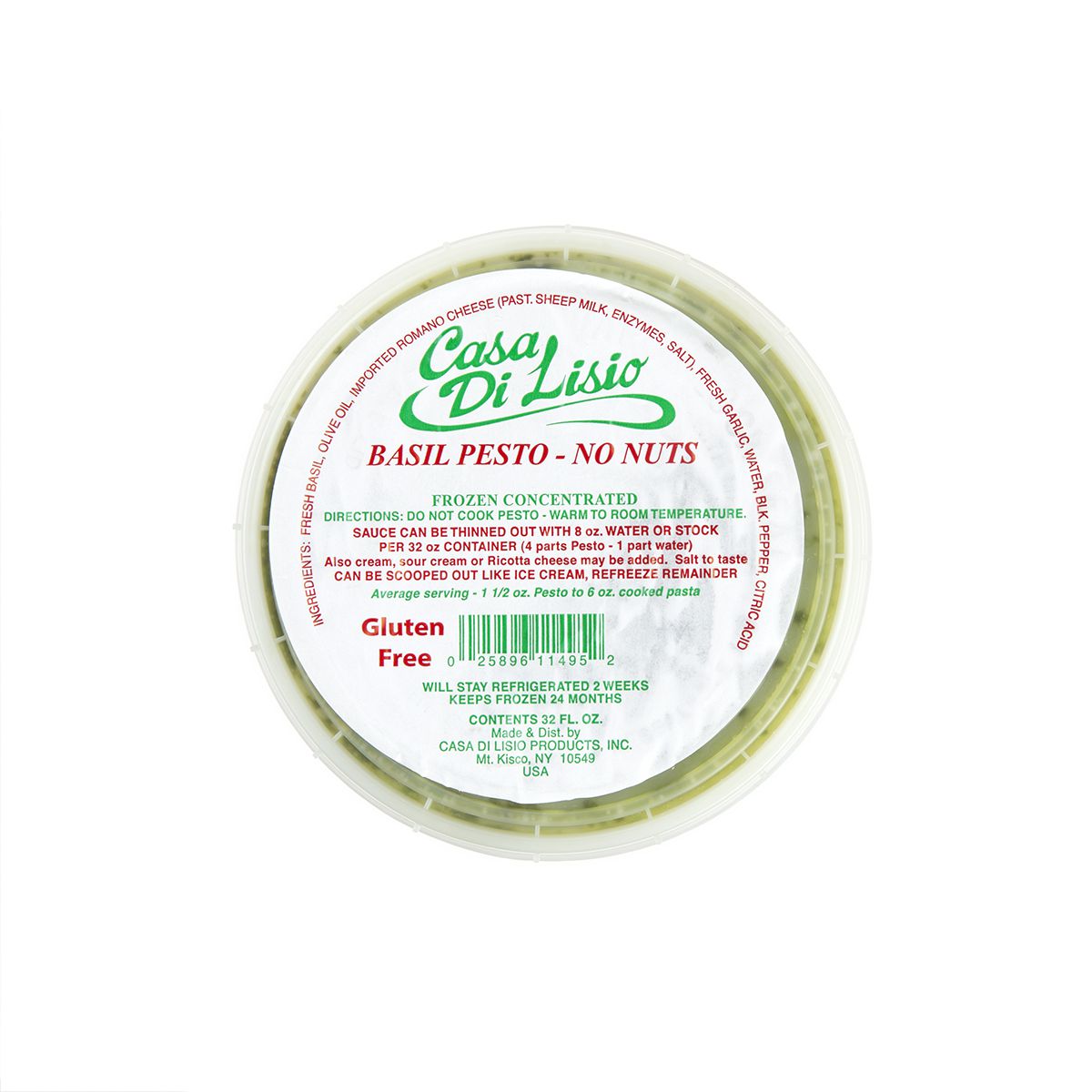 Wholesale Casa Di Lisio Pesto Sauce (No Nuts) 32 OZ-2ct Case Bulk
