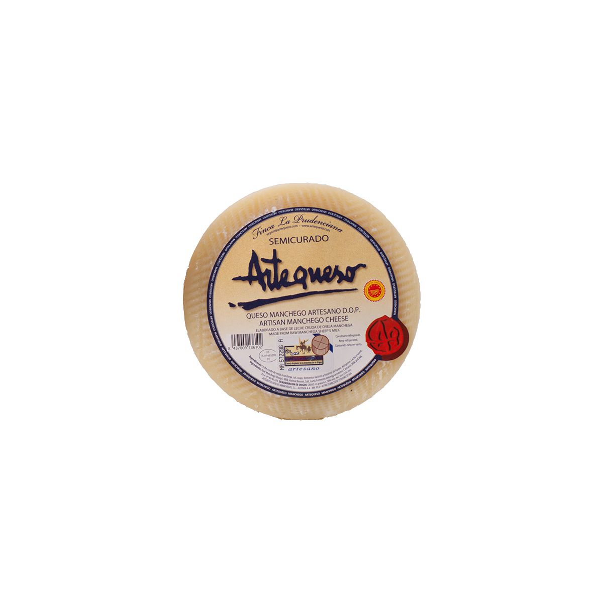 Wholesale Artequeso Manchego Mini 4 Month Aged Cheese-2 LB Bulk