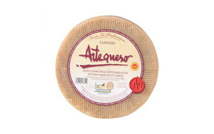 Wholesale Artequeso Manchego Curado 8 Month Aged Cheese-7 LB Bulk