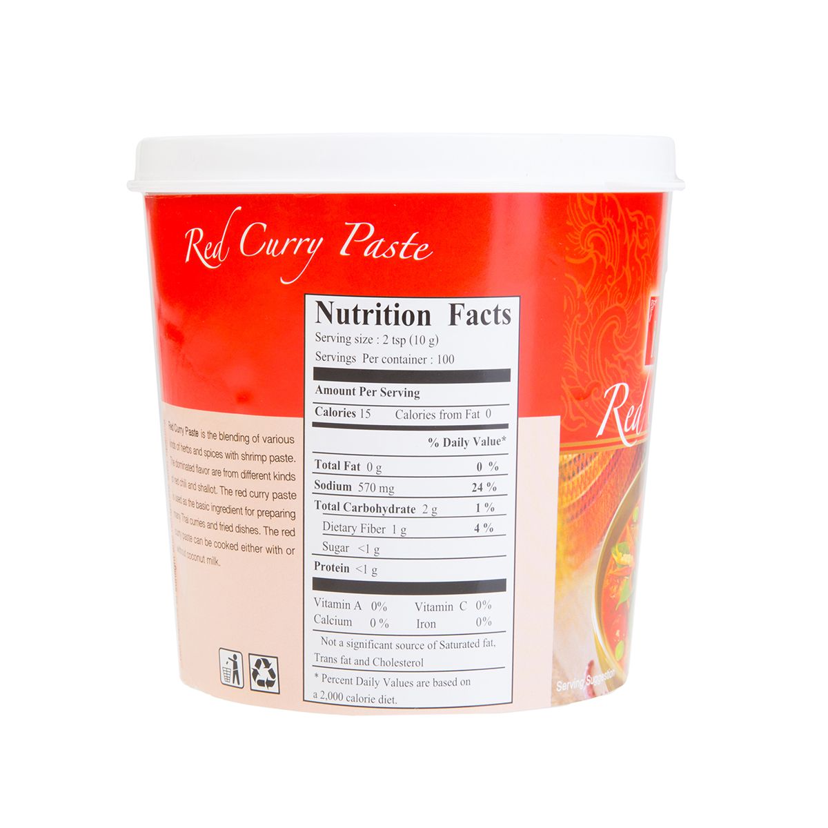 Wholesale BoxNCase Red Curry Paste 2 lb Tub- Bulk