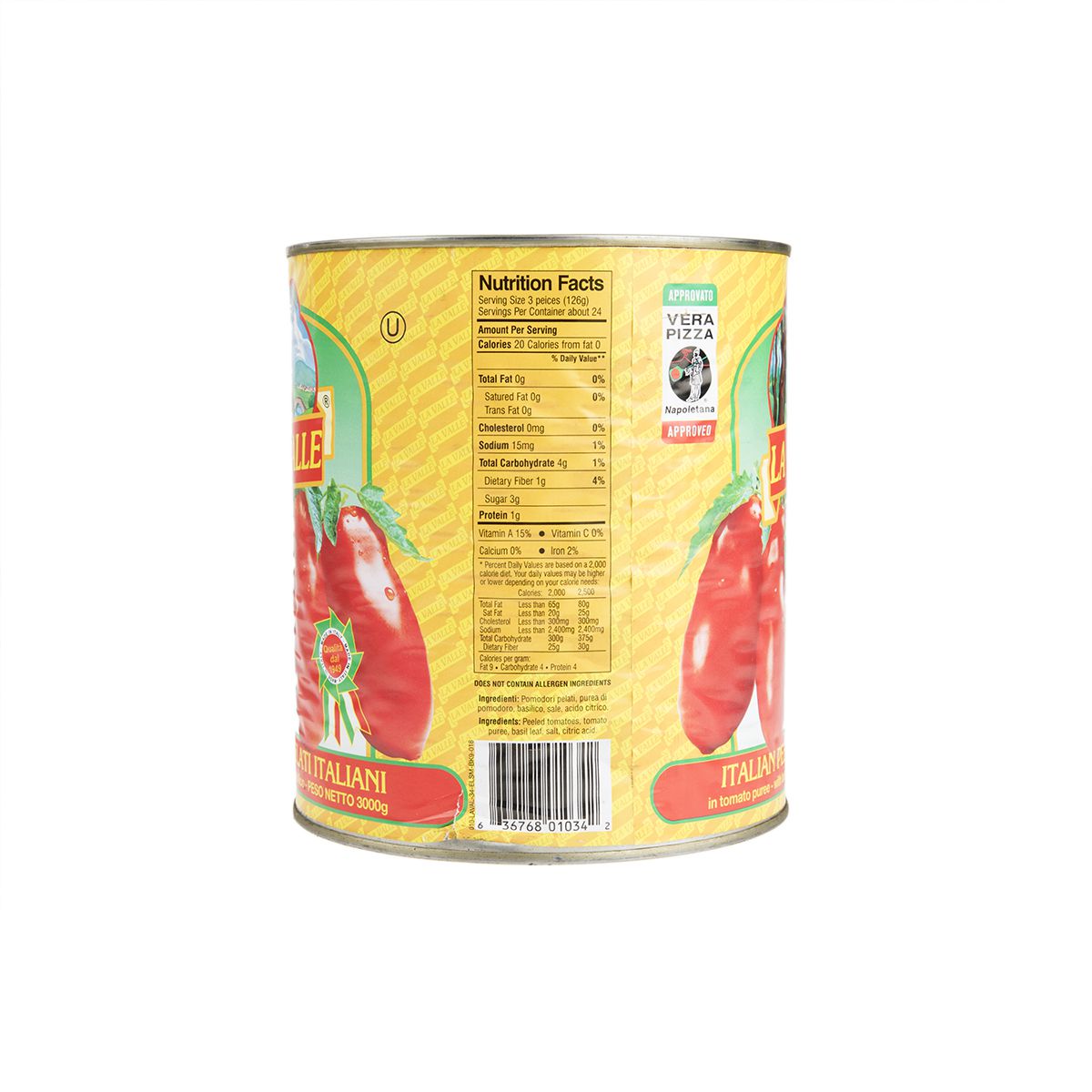 Wholesale La Valle Italian Peeled Plum Tomatoes 110 OZ- Bulk