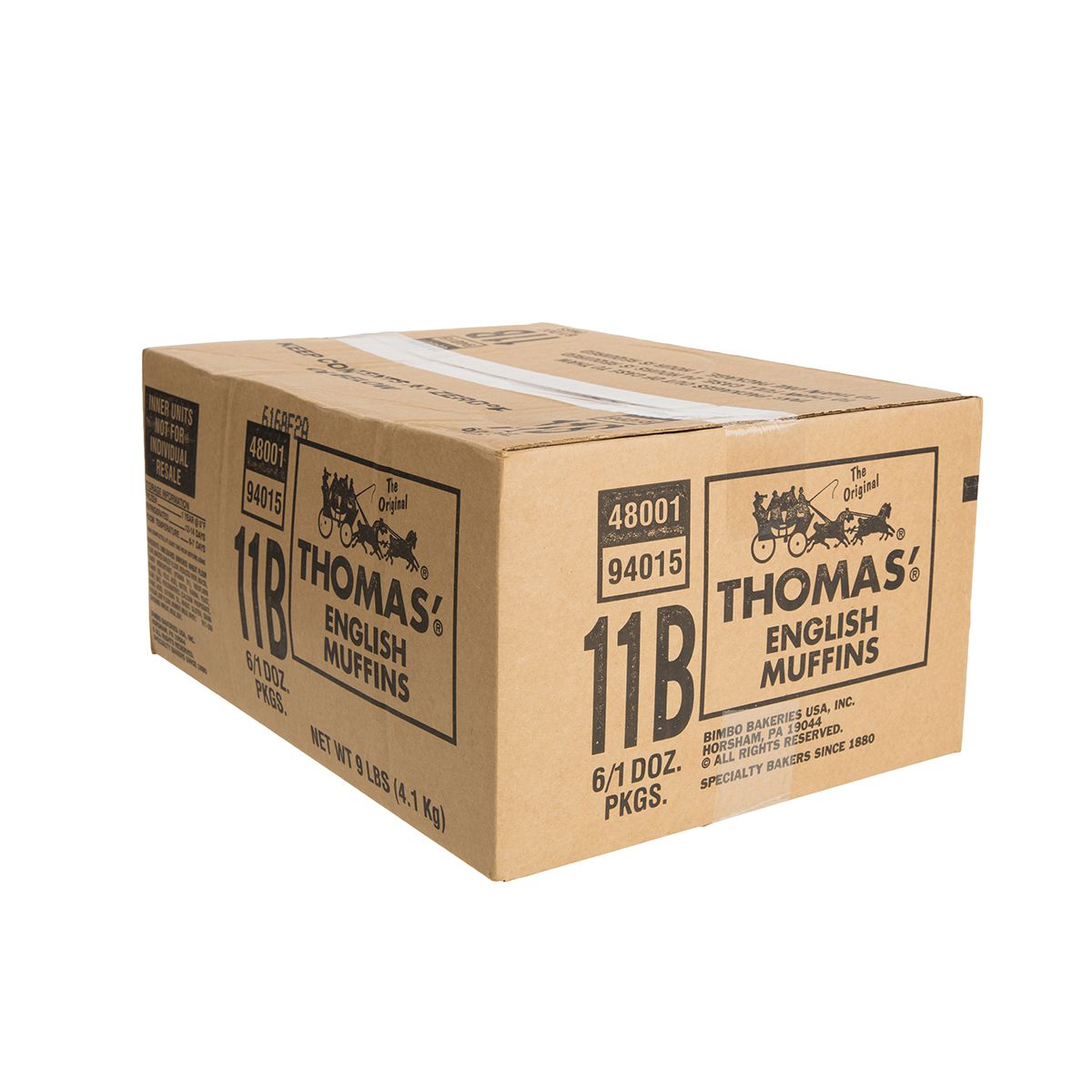 Wholesale Thomas' Original English Muffins-6ct Case Bulk