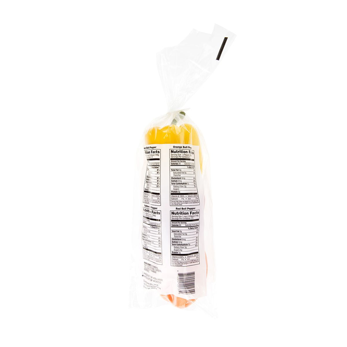 Wholesale BoxNCase Tri-Color Bell Peppers 3 CT- Bulk