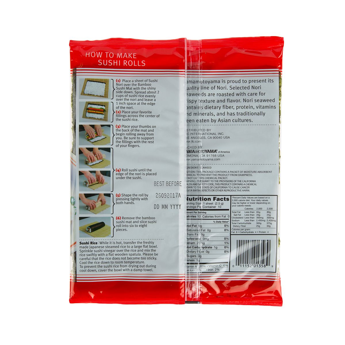 Asian Market Nori Paper 10 SHEET