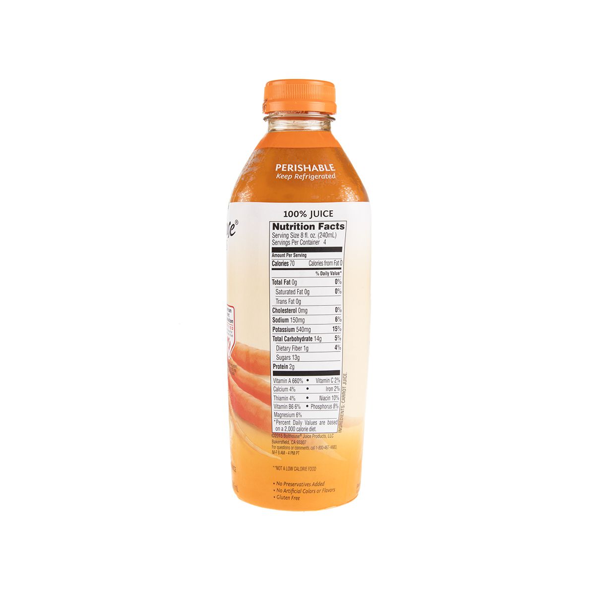 Wholesale Bolthouse Farms Carrot Juice 32 oz Bottle-6ct Case Bulk