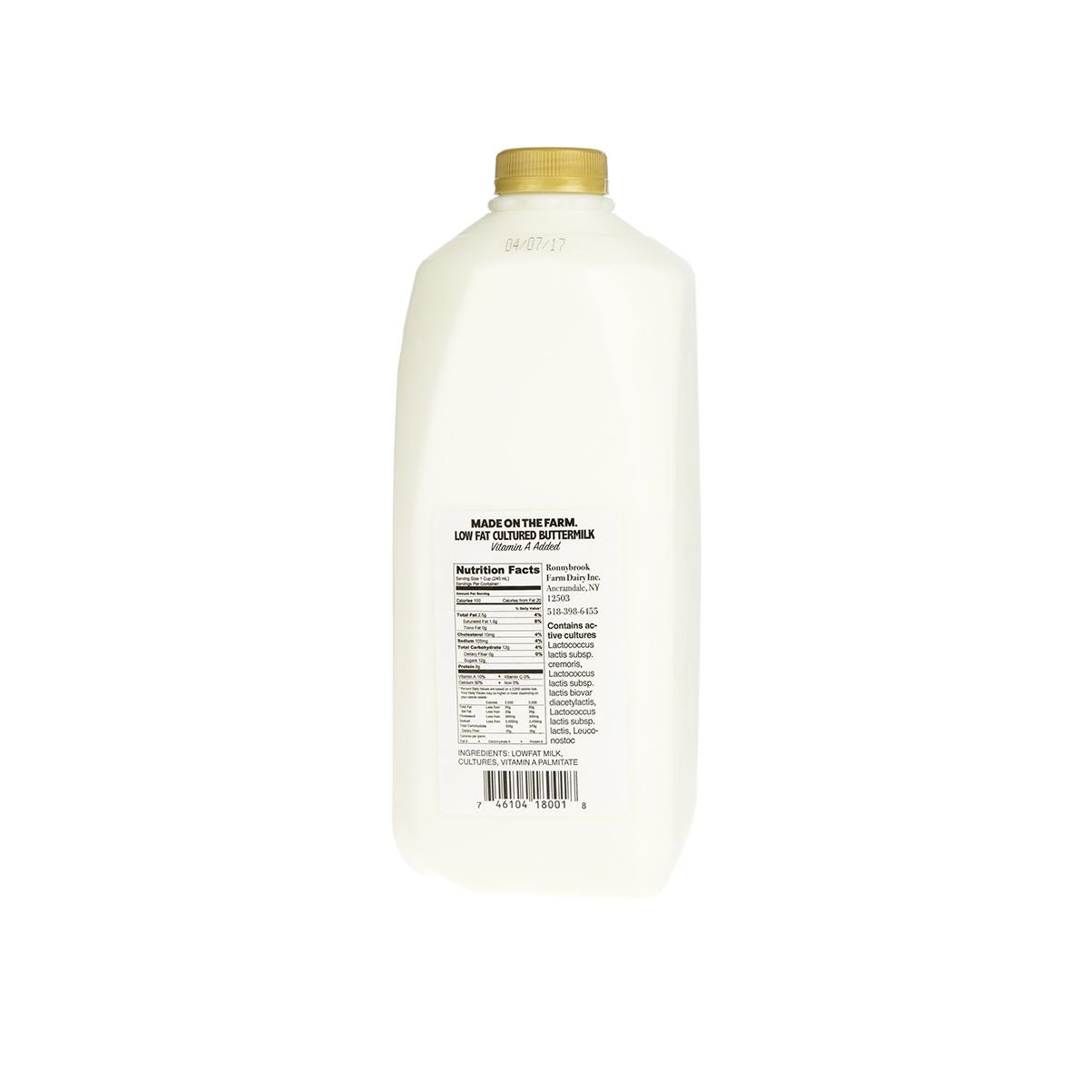 Wholesale Ronnybrook Dairy Buttermilk- Bulk