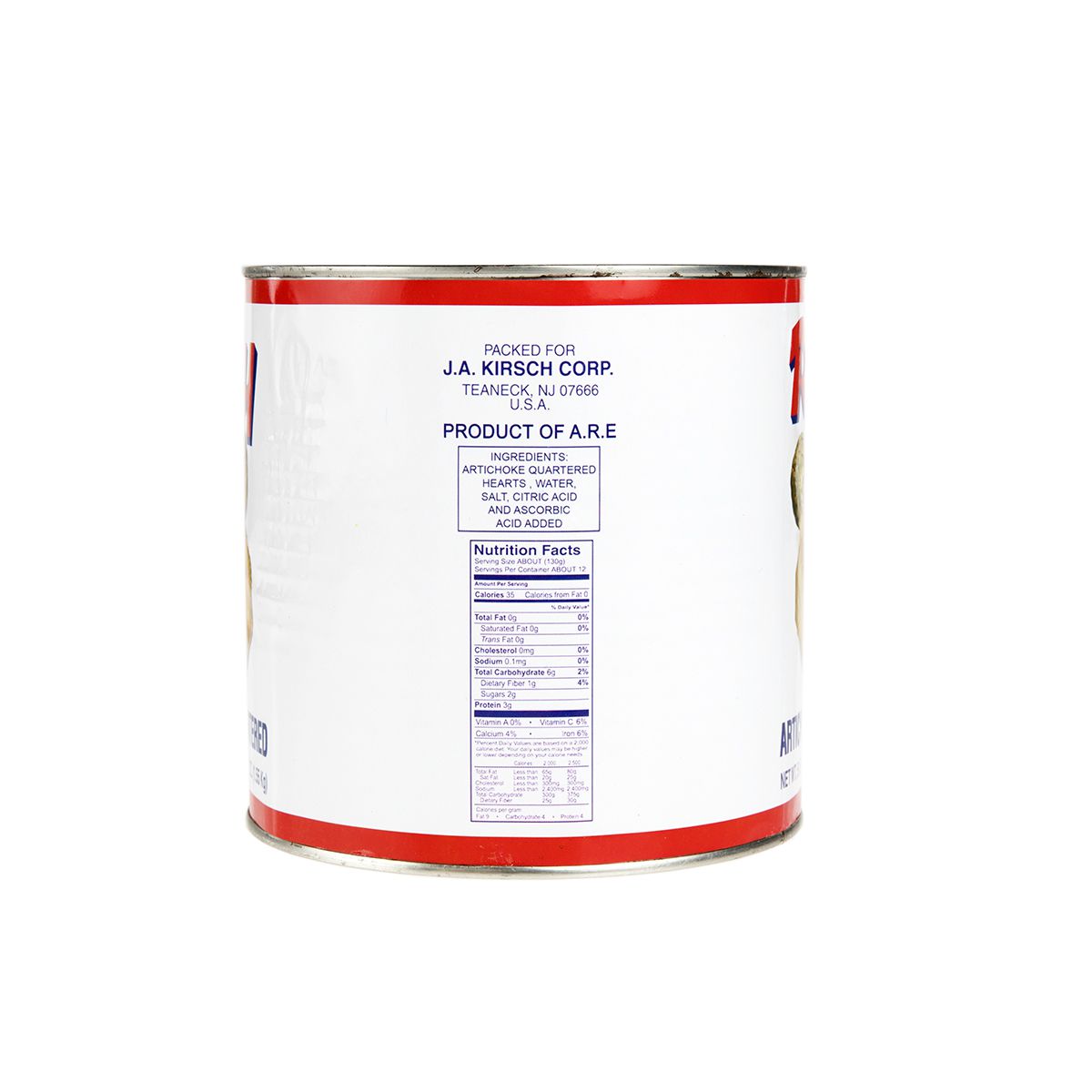 Wholesale Ruby Canned Artichoke Quarters 3 KG- Bulk