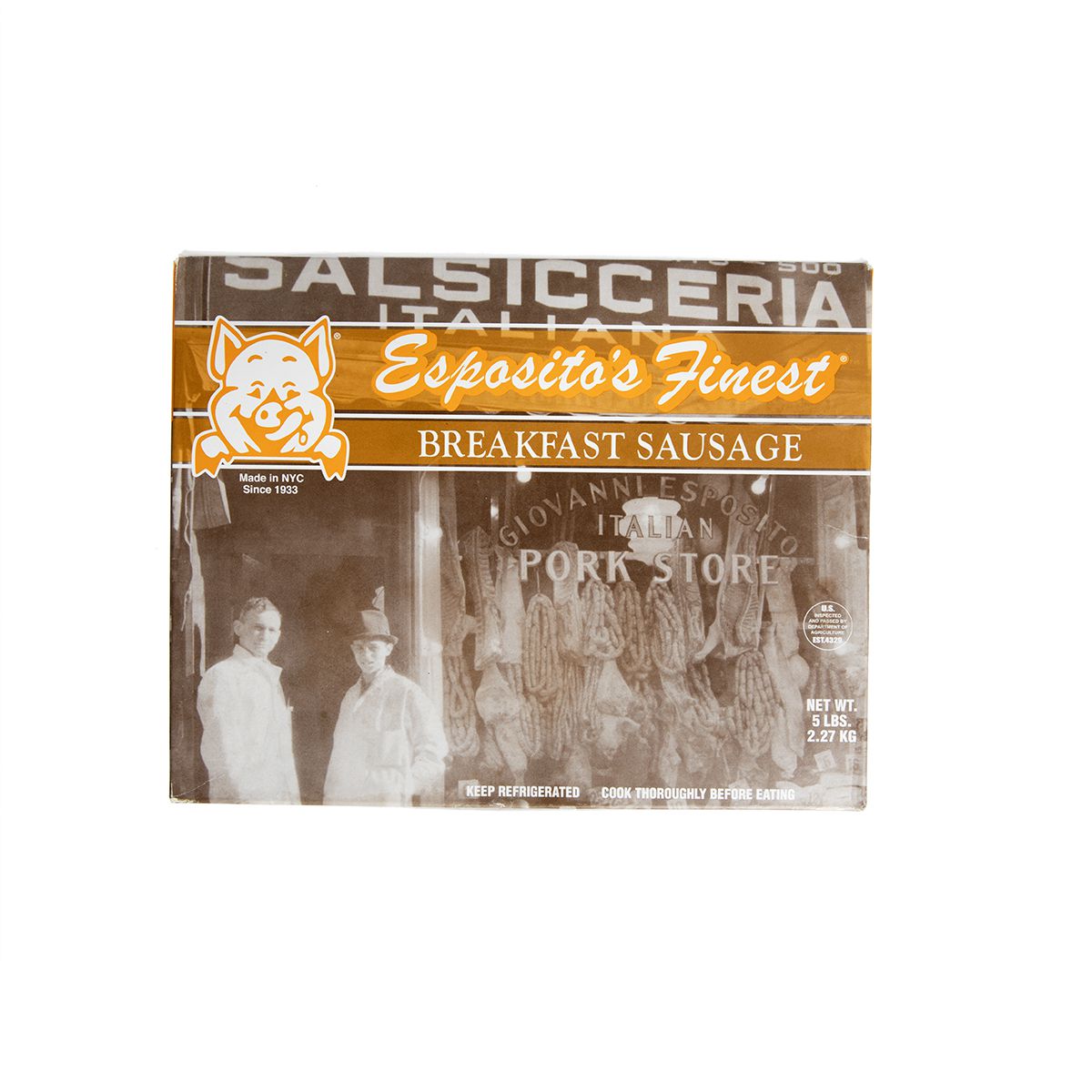 Wholesale Esposito Sausage Frozen Pork Breakfast Sausages 1 OZ- Bulk