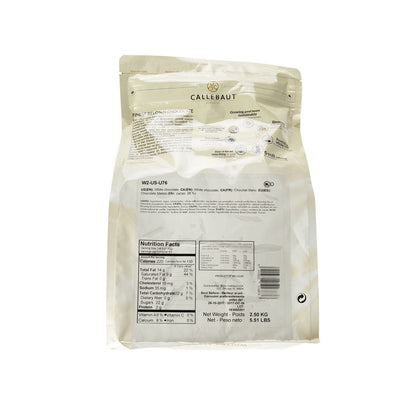 Wholesale Barry Callebaut 28.1% White Chocolate Couvertures 2.5 Kg Bag- Bulk