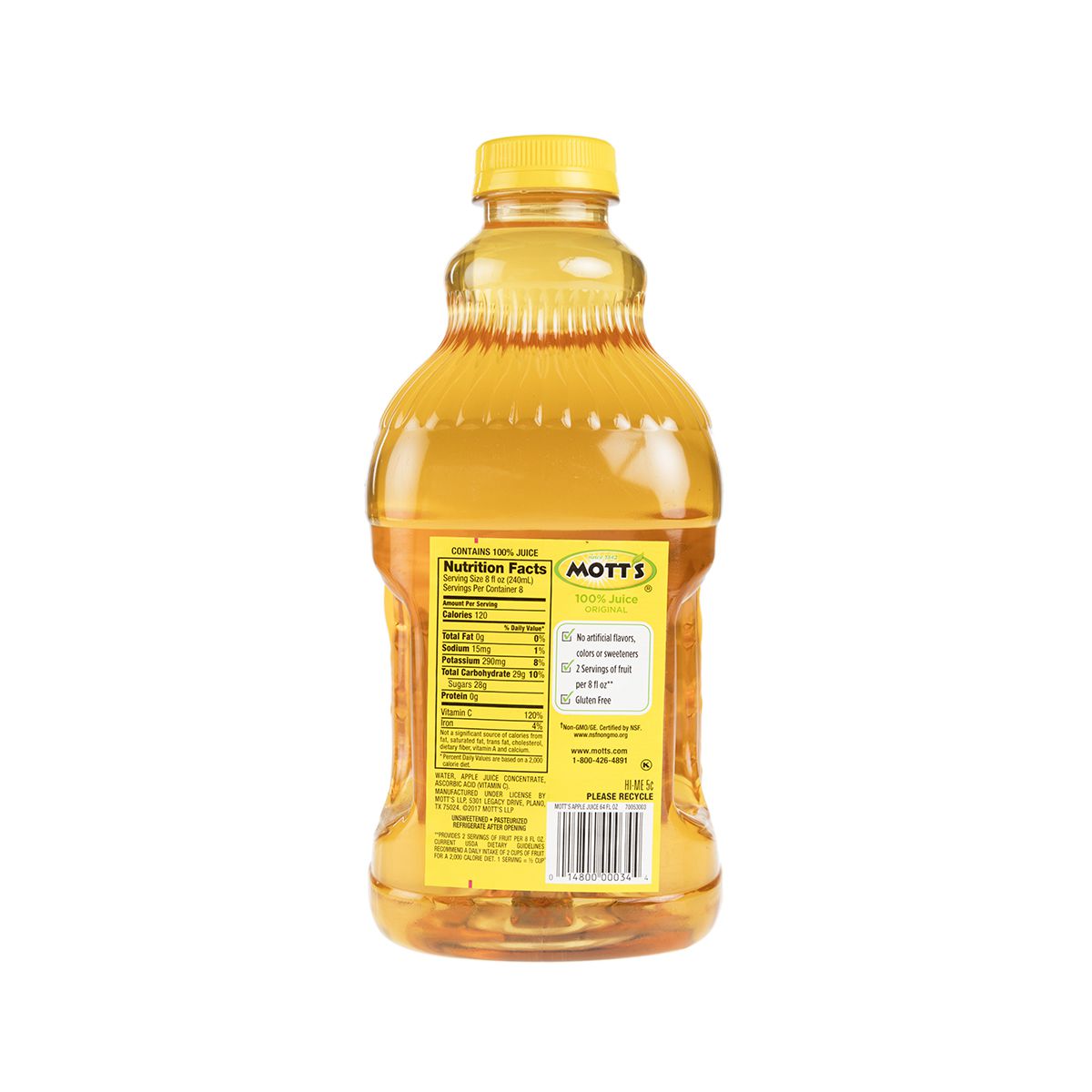 Wholesale Mott'S Apple Juice 64 Oz Bottle-8ct Case Bulk