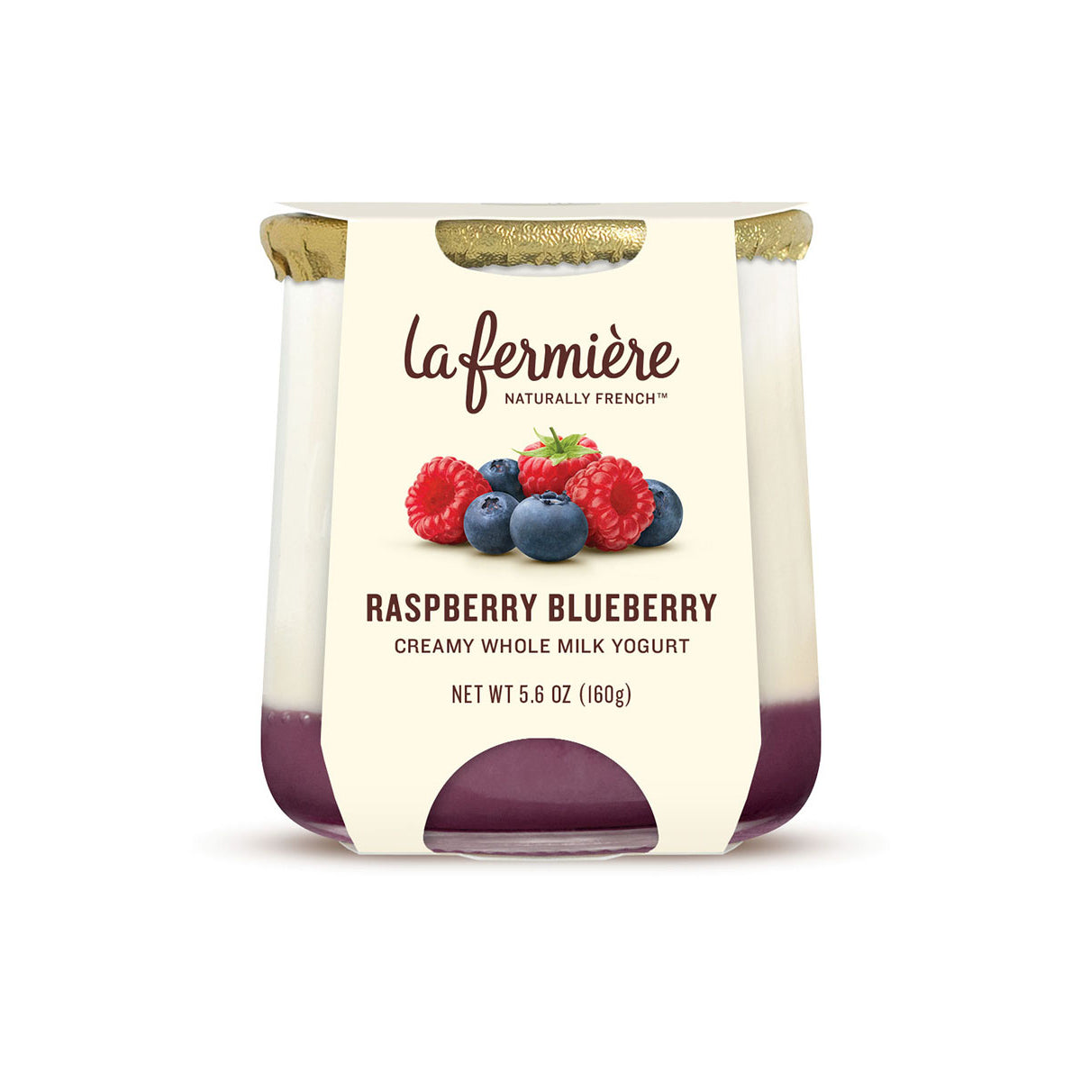 Wholesale La Fermière Raspberry Blueberry Yogurt 5.6oz Cup- Bulk