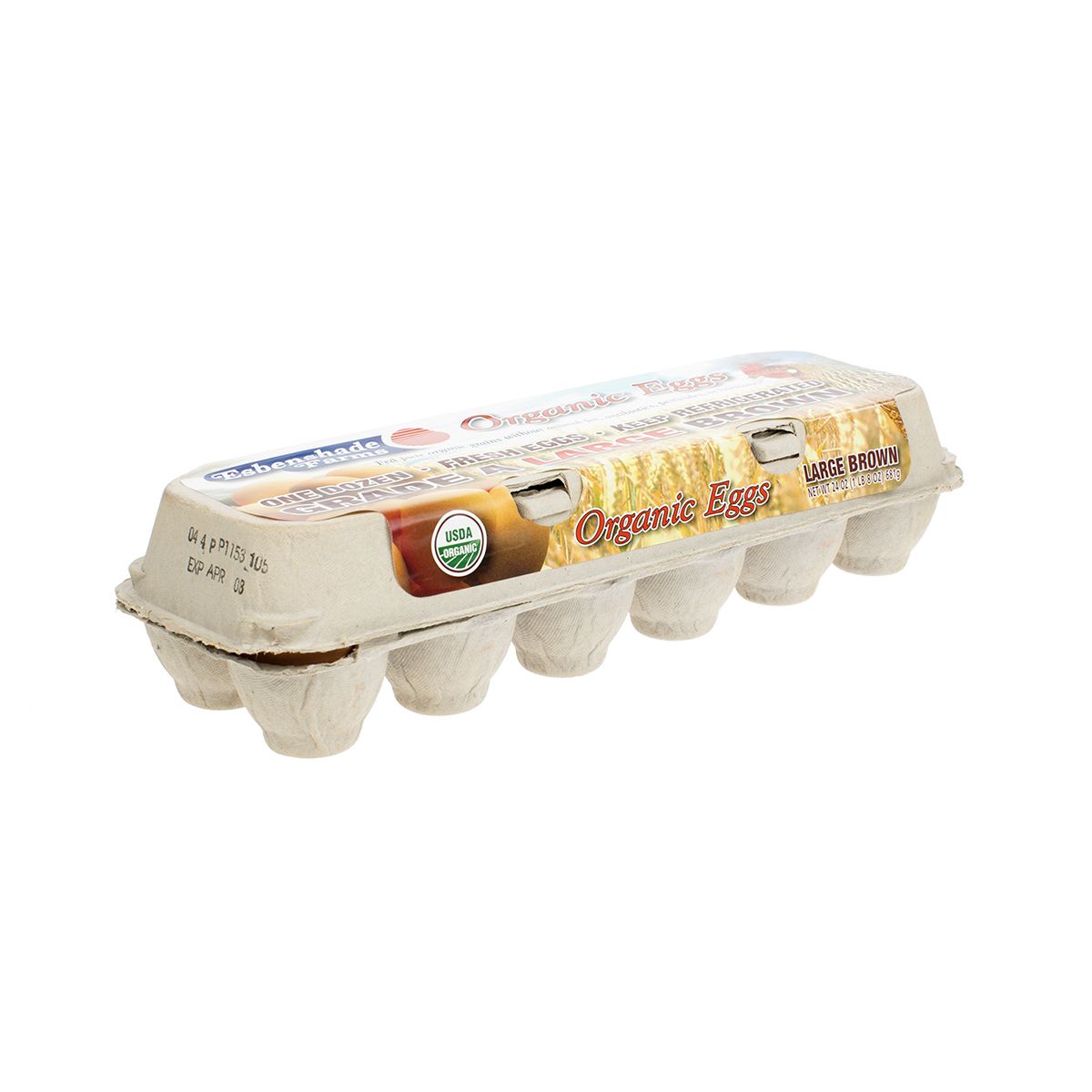 Wholesale Noah'S Pride Organic Cage-Free Large Egg Cartons 1 DZ-15ct Case Bulk