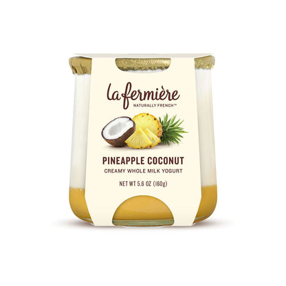 Wholesale La Fermière Pineapple Coconut Yogurt 5.6oz Cup- Bulk
