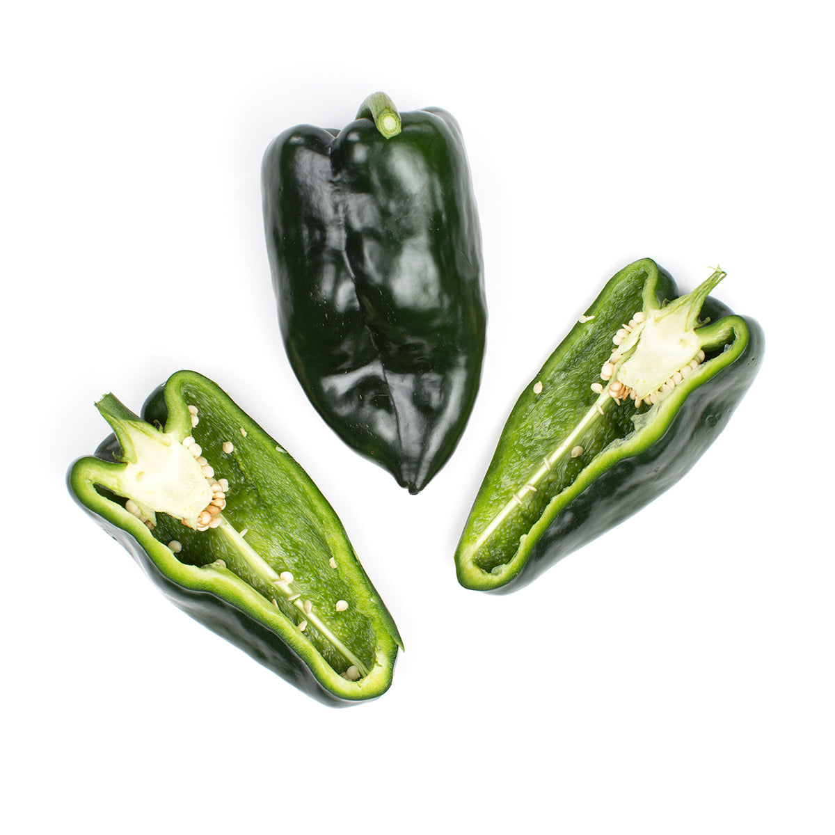 Wholesale BoxNCase Poblano Peppers- Bulk