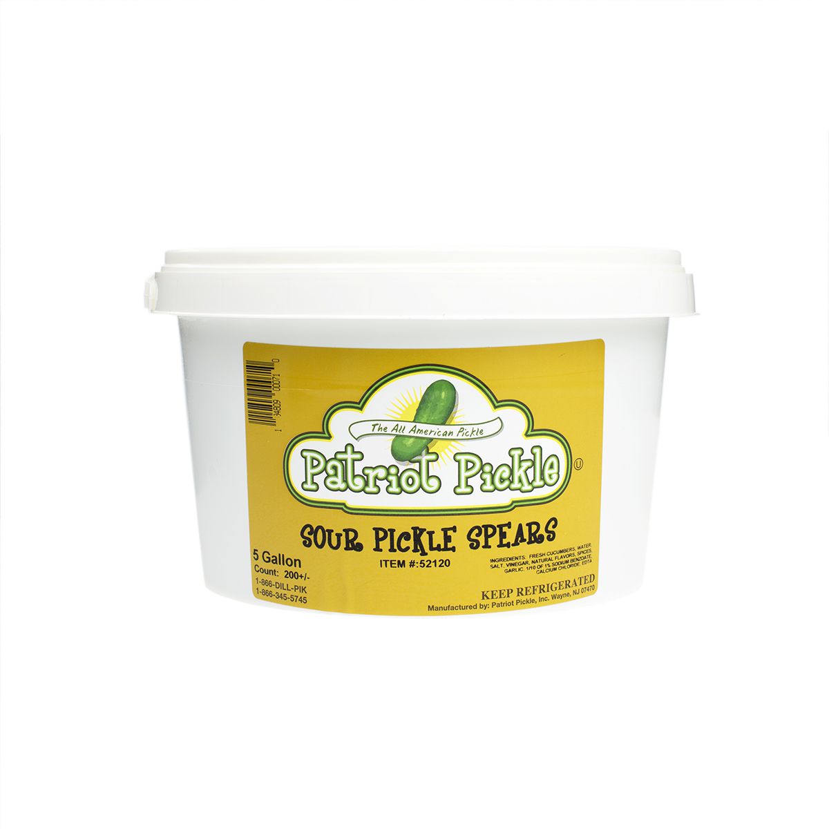 Wholesale Patriot Pickle Full Sour Pickle Spears 200 ct Pack- Bulk