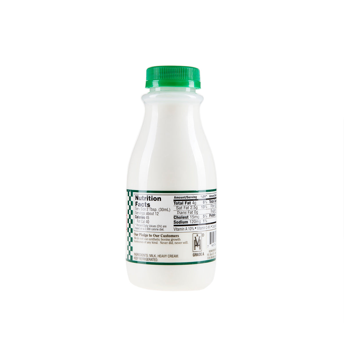Wholesale Ronnybrook Dairy Half & Half 12 OZ- Bulk