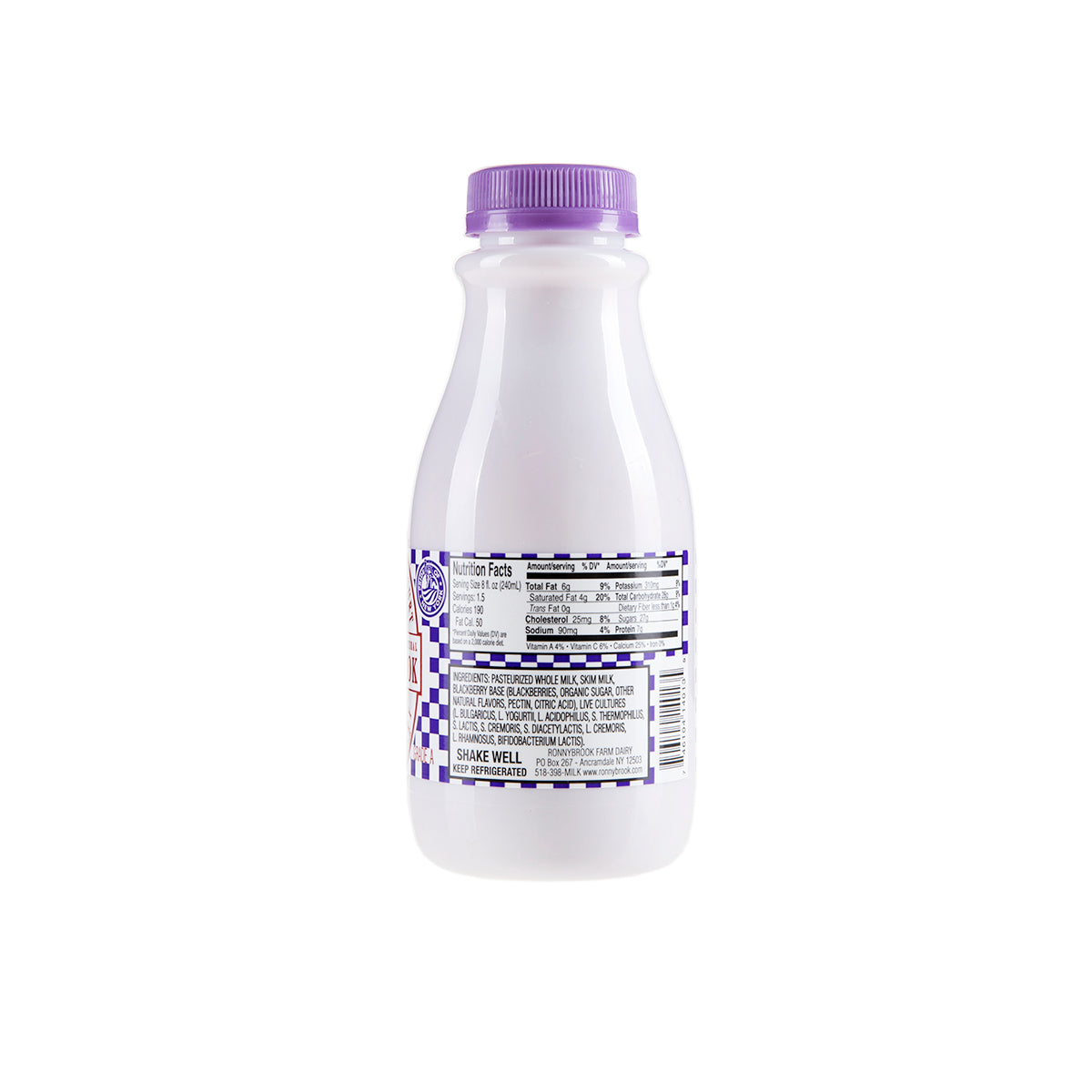 Wholesale BoxNCase Drinkable Blackberry Yogurt 12 oz Bottle- Bulk