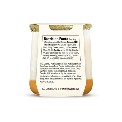 Wholesale La Fermière Mango Passion Fruit Yogurt 5.6oz Cup- Bulk
