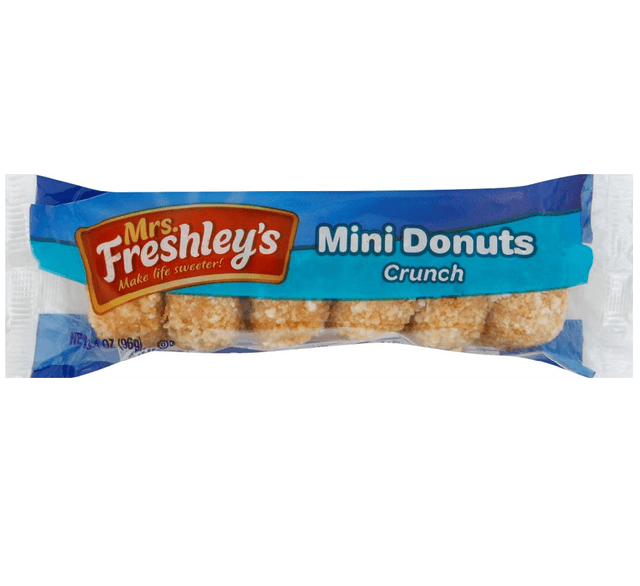 Mrs. Freshley's Mini Crunch Donuts 3.4 Oz Pack