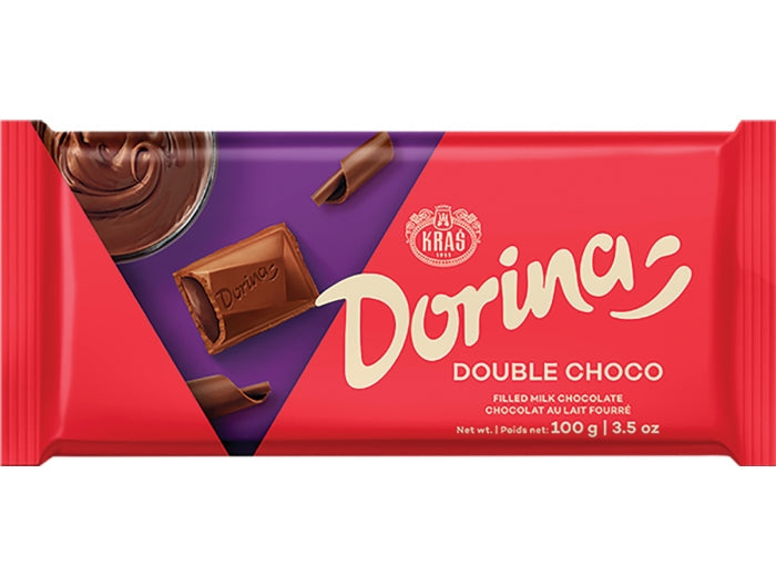 Wholesale Kras Dorina Double Chocolate 100g-23 Ct Case Bulk