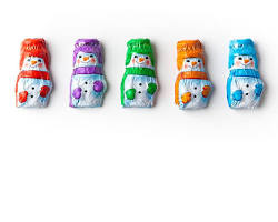 Madelaine Chocolate Mini Snowmen  (10 Lb.) 17.6 OZ Per Case