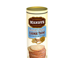 Wholesale Mandy's Simply Sugar Cookie Thins Tin 4.6 oz Bag- Bulk