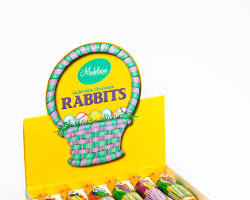 Madelaine Chocolate ¾ Oz. Standing Rabbit (2 Displayers)