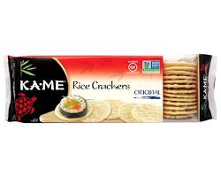 Wholesale KA-ME Plain Rice Crackers, 3.5 OZ, Japanese Snack- Bulk