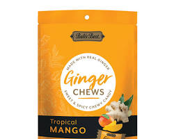 Wholesale Bali's Best Tropical Mango Ginger Chews Bag 5.08 oz Bag- Bulk
