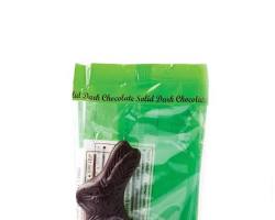 Wholesale Madelaine Chocolate 2½ Oz. Dark Choc Sitting Rabbit Cello Bag (4½") (2 Displayers)- Bulk