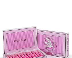 Wholesale ¾ Oz. It'S A Girl Cigar Box (24 Pc) (8 Displayers)- Bulk