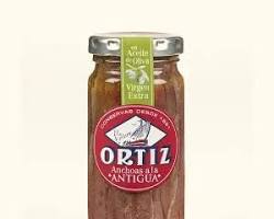Wholesale Ortiz Anchovy Fillet Old Style Jars 95 G- Bulk