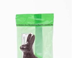 Madelaine Chocolate 6 Oz. Dark Choc Sitting Rabbit Cello Bag (5¾")