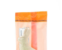 Madelaine Chocolate 6 Oz. White Chocolate Sitting Rabbit Cello Bag (5¾") (2 Displayers)