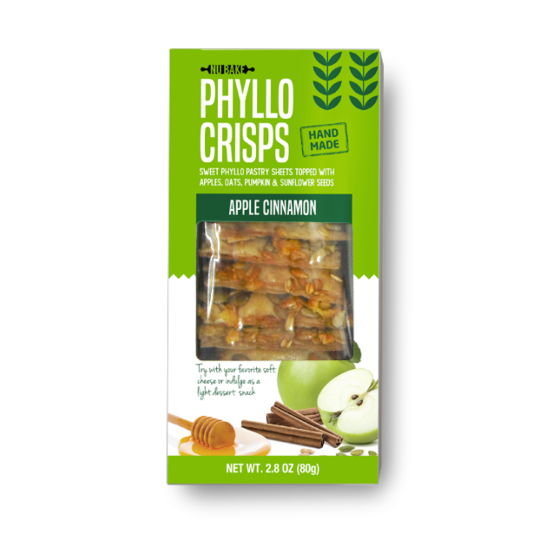 Wholesale Phyllo Crisps Apple Cinnamon Crackers 2.8 oz-12ct Case Bulk