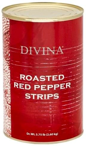Divina Roasted Red Peppers 5.75lb 3ct