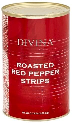 Divina Roasted Red Peppers 5.75 LB