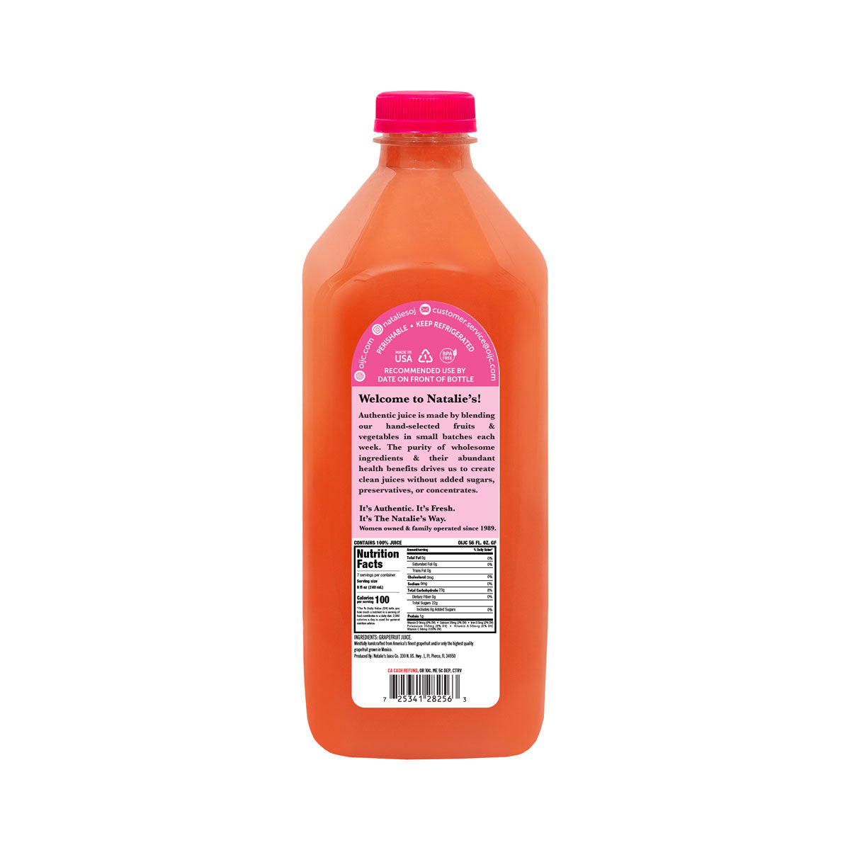 Wholesale Natalie'S Orchid Island Grapefruit Juice 56oz 6ct-6ct Case Bulk