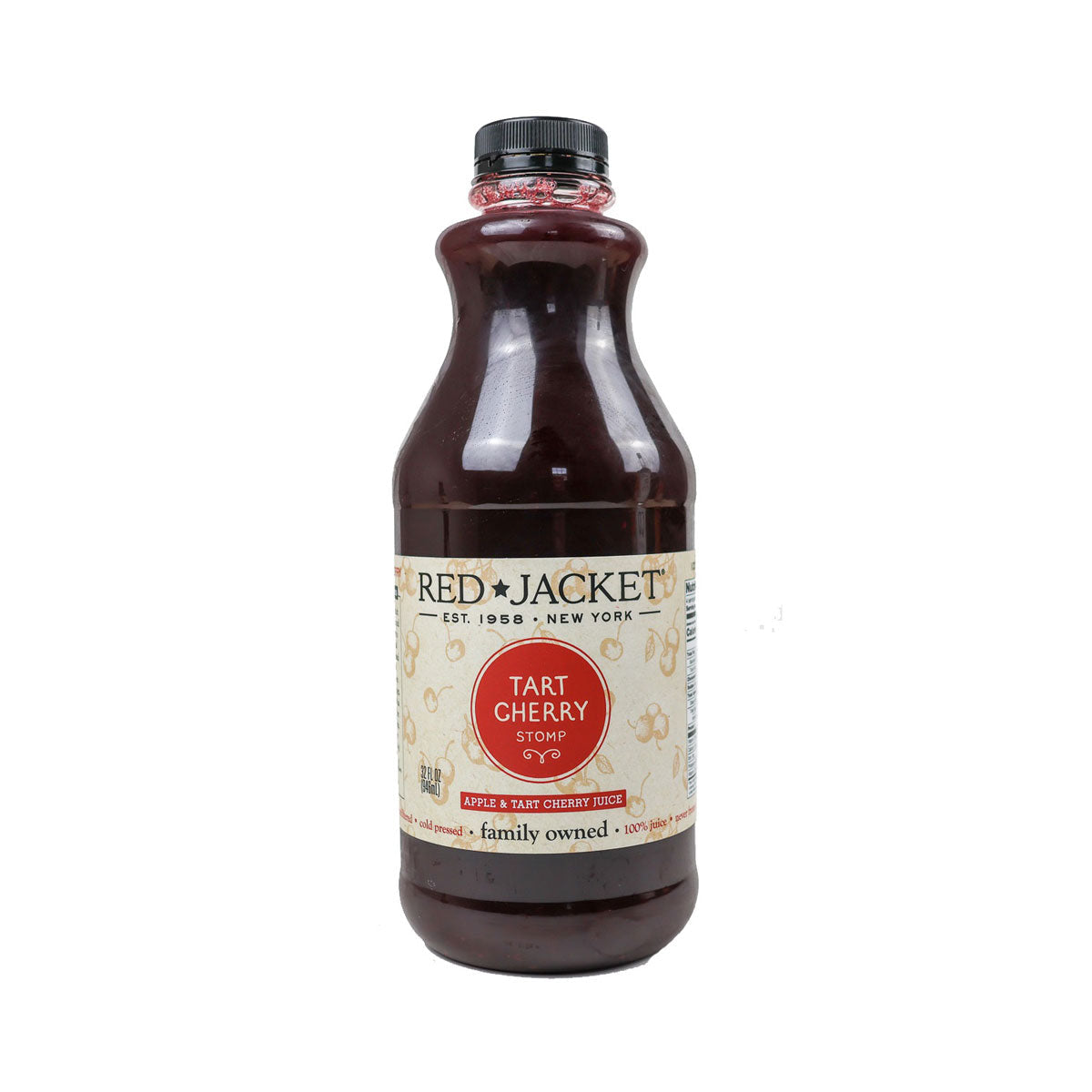 Red Jacket Orchards Tart Cherry Stomp Juice 32 Oz Bottle