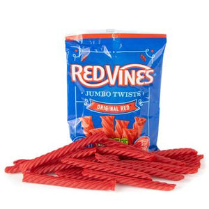 Wholesale Red Vines Jumbo Original Red® Licorice Twists 8oz Bag-12ct case Bulk