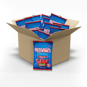 Wholesale Red Vines Jumbo Original Red® Licorice Twists 8oz Bag-12ct case Bulk