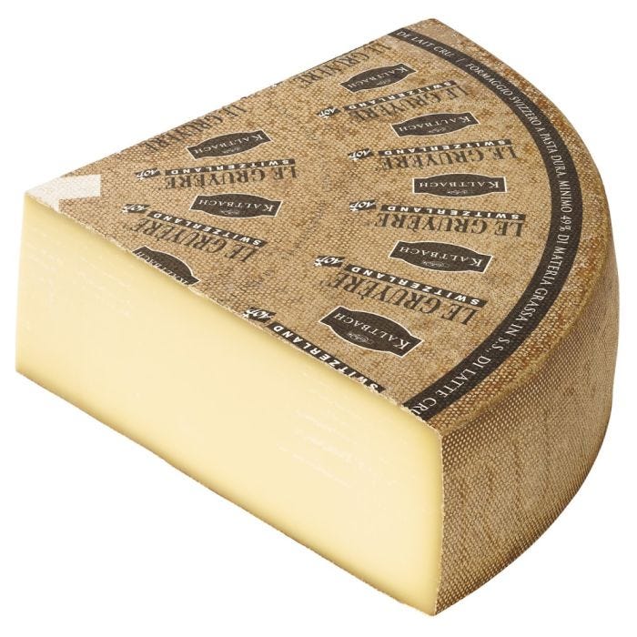 Le Gruyere 1/4 Wheel (R) Cheese 17 lb